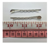 50pcs 55mm Silver Tone Bobby Pins Hair Clips with Glue On Flat Pads for DIY