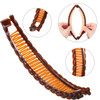 WILLBOND 6 Pieces Banana Hair Clip Clincher Combs Clip Fishtail Fish Shape Hair Clip Ponytail Banana Clip Accessory for