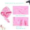 ADOGO Microfiber Hair Towel 2 Pack Hair Turbans for Wet Hair Drying Hair Wrap Towels for Women and Kids Suitable for All