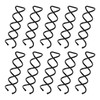 DEFUTAY Spiral Twist Hair Pins 10Pack Durable NonScratch Corkscrew Design for Effortless Bun Hairstyles Black