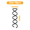 DEFUTAY Spiral Twist Hair Pins 10Pack Durable NonScratch Corkscrew Design for Effortless Bun Hairstyles Black