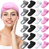 Hoteam 24 Pcs Spa Facial Spa Headband Bulk Skincare Headband Adjustable Face Wash with Tape Terry Cloth Stretch for Make