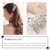 JAKAWIN Rhinestone Bride Wedding Hair Piece Silver Bridal Hair Accessories Crystal Hair Comb for Women HC120