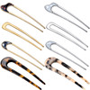 8 Pieces U Shaped Hair Pins French Pins Metal U Vintage Fork Hair Pin for Buns Women Girls Hairstyle AccessoriesCute Pat