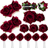 Waydress 12 Pieces Rose Flower Hair Clip Rose Brooch Floral Clips Mexican Flower Hair Pins Accessories for Women Mothers