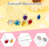 Chuangdi 30 Pieces Rhinestone Hair Pins Bridal Wedding Crystal Clips Rose Flower Crystal U Shaped Bobby Pins Decorative