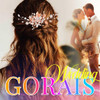 GORAIS Bridal Hair Comb Rose Gold Pearl Wedding Hair Accessories Hair Pieces for Brides and Women
