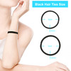YXYL Hair Ties 220 PCS Black Hair Ties Premium Elastic Hair Bands for Women Men Ponytail Holders Hair Elastics Tie for M
