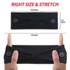 ABAMERICA Headbands with Button for Mask Wide Nurses Headbands Non Slip Elastic Ear Protection for Women Men Doctors Swe