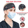 ABAMERICA Headbands with Button for Mask Wide Nurses Headbands Non Slip Elastic Ear Protection for Women Men Doctors Swe
