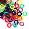 200PCS Soft Hair Elastics and Toddler Hair Ties Mini Ponytail Holders in 10 Colors 1 Inch Diameter for Babies Toddlers a