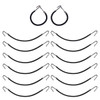 20pcs Bungee Hair Ties with Hooks Elastic Hair Bands Ponytail Holders Hair Wraps