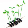 Dreamxue Funny Grass Hair Clips 4 Pcs Bean Sprout Hairpins Green Leaf Plant Antenna Hair Pins Hair Accessories for Women