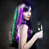 Wiekose 20pcs Multicolor LED Flashing Fiber Optic Hair Barrettes with Party Lights Clips and Braids