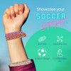 Infinity Collection Soccer Hair Accessories Set of 8 Soccer Hair Ties No Crease Multicolored Elastics