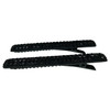 Black Crystal Metal Alligator Clips Duckbill Clips Rhinestone Stylish Hair Barrettes with Teeth Hair Jewelry Accessories