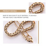 Snake Hair Pins Hair Clips 6pcs Bling Snake Hairpins Golden Metal Snake Headpiece Animals Hairpins Decorative Bobby Pins