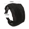 LONEEDY 5 Pack Wide Hard Headband with Teeth for Women Girlss Hair Band Pleated Cloth Fabric Hair Hoop Accessories Mixed