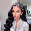 LOVFOIVER Rhinestone Bridal Headpiece for Wedding Hair Pieces Crystal Wedding Hair Accessories for Brides and Bridesmaid