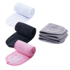 4 PCS Facial Spa HeadbandsWhite Black PinkGray Makeup Shower Bath Wrap Sport Headband Terry Cloth Stretch Towel with Mag