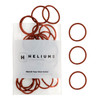 Heliums Small Hair Ties Auburn Red No Damage Mini 1 Inch Reusable 2mm Elastics for Thin Hair and Kids Neutral Ponytail H