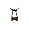 France Luxe Large Cutout Rectangle Claw Clip Classic Handmade French Hair Clips for Women with Thick Hair Strong Hold Wi