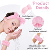 Zkptops 6Pcs Spa Headband for Washing Face Wristbands Set Women Bubble Makeup Sponge Terry Cloth Padded Puffy Skincare H