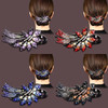 Yusier 4 Pack Gorgeous Crystal Hair Accessories Hair Clips Duckbill Clips Ponytail Rhinestone Flower Styling Hair Clips