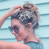 SeBneny Hair Clip Set 10Pcs Glitter Star Hair Accessories Y2K Hair Barrettes Nonslip Hollow for Kids Girls Women Cute Sm