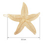 Hicarer 4 Pieces Starfish Hair Clip Metal Sea Star Beach Hair Pins for Women Accessories Halloween Mermaid Cosplay
