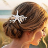 Yean Starfish Hair Clip Seasehll Hair Piece Beach Mermaid Hair Accessories for Women and Girls