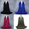 4 Packs Stretch Jersey Turban Heads Wrap African Head Wrap for Women Head Scarf Soft Headband Long Hair Scarf