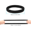 50PCS Black Hair Ties for Women Cotton Seamless Hair Bands Elastic Ponytail Holders No Damage for Thick Hair 2 Inch in D