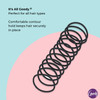 Goody Ouchless Hair Elastics No Pull No Breakage TangleFree Hold for Thick Curly Coily Textured Hair 70 Count Black Long