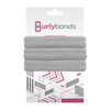 Burlybands Large Hair Ties for Thick Heavy or Curly Hair NonSlip NonDamage Seamless Womens Ponytail Scrunchies Lt Gray 3