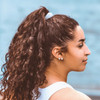 Burlybands Large Hair Ties for Thick Heavy or Curly Hair NonSlip NonDamage Seamless Womens Ponytail Scrunchies Lt Gray 3