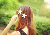 Mermaid Starfish Hair Accessories Seashell Hair Clips Sea Star Headpieces for Women and Girls