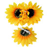 Sunflower Hair Clips and Barrettes for Women and Girls 3Pcs Yellow Clips for Hair Styling Christmas Party Hair Accessori