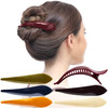RC ROCHE 6 Pcs Duck Bill Alligator Hair Clips for Women Sectioning Flat Claw Long Thick Hair Inner Teeth Curved Styling