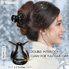 RC ROCHE 6 Pcs Octopus Hair Claw Clip for Women Thick Hair Round Jaw Pumpkin Jumbo Extra Big Cute Slip Secure Grip Stron