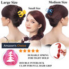 RC ROCHE 6 Pcs Octopus Hair Claw Clip Women Thick Hair Jaw Round Extra Big XL Jumbo Pumpkin Hair Secure No Slip Grip Cla