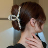 Wiwpar Crystal Hair Clip Acrylic Jaw Clip Hairpin Full Rhinestone Hair Claw Large Fashion Hair Accessories for Women Gir