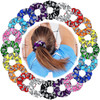 WILLBOND 20 Pcs Volleyball Scrunchies Sport Hair Ties Elastic Silk Satin Scrunchies Ponytail Holders Sport Hair Accessor