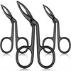Hicarer 3 Pcs Eyebrow Tweezers Scissor for women facial hair Handle Straight Tip Scissor Shaped Eyebrows Tweezers for Ha