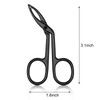 Hicarer 3 Pcs Eyebrow Tweezers Scissor for women facial hair Handle Straight Tip Scissor Shaped Eyebrows Tweezers for Ha
