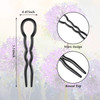 Chuangdi 24 Piece Plastic Hair Bobby Pins U Shaped Grip Pins Fast Spiral Clips Hair Grip for Women Hairstyle Accessories