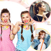 14 Pcs Hair Ties Balls Ponytail Holders Kids Colorful Double Balls Elastic Hair Ties Accessories for Baby Toddler Girls