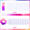 Waydress 36 Pieces White Scrunchies for Tie Dye and White Stretchy Headband Kit DIY Cotton Scrunchies Elastic Hair Tie A