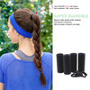 CYWLIFE 85mm Hair Ties Rubber Bands for Women Girls Thick Curly Hair 100 PCS Black Large No Crease Cotton Seamless Ponyt