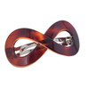 Parcelona French Classic Infinity 3 12 Celluloid Automatic Hair Clip Barrette Strong Hold Grip Hair Clips for Women No S